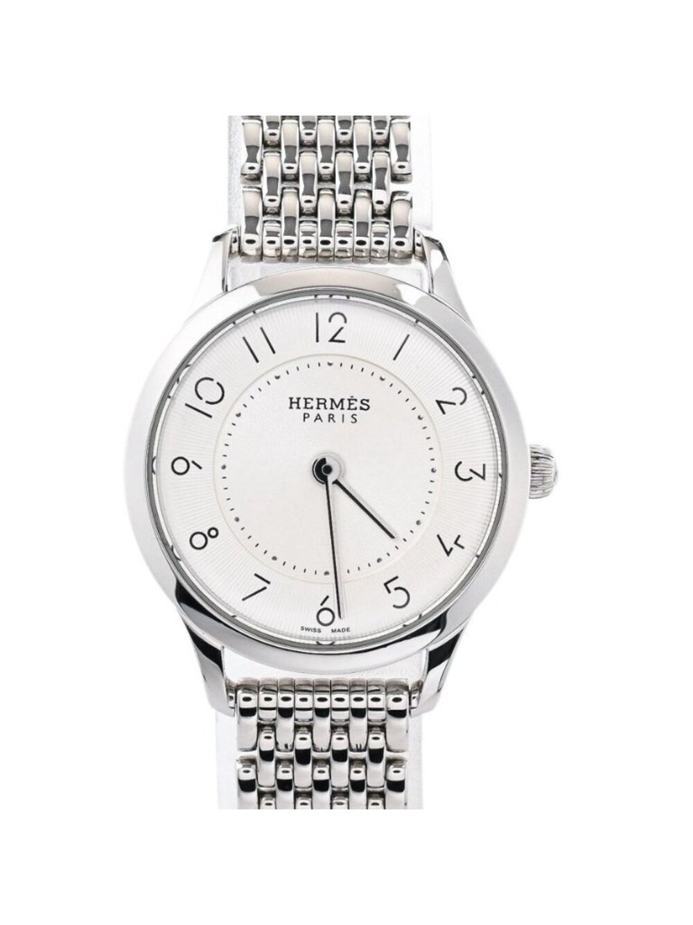 Hermes Watch Slim Silver